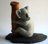Koala sur terre brûlée - Animaux