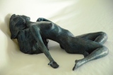 Le repos - bronze - Nus